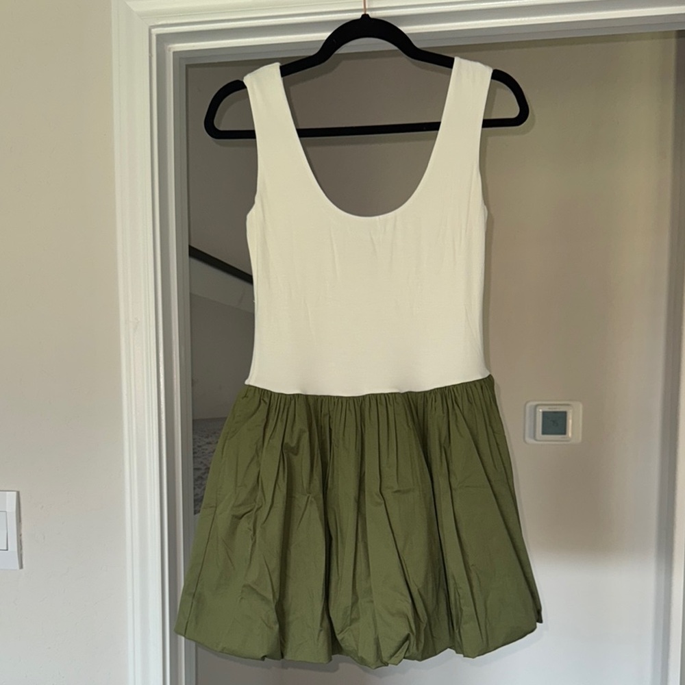 NWT Le Bop Two-Tone Sleeveless Dress